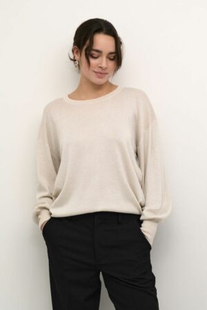 Trui KAregina O-Neck Knit - Sand Dollar - Kaffe