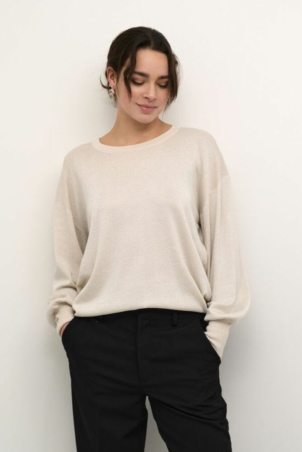 Trui KAregina O-Neck Knit - Sand Dollar - Kaffe