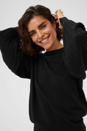 Trui KAregina Pleat - Black Deep - Kaffe