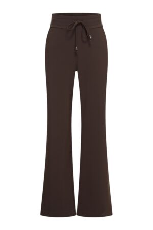 Heavy Travel Broek Rechte Pijp MP202631 - Espresso - Mi Piace