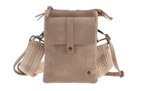 Light Taupe Telefoon-schoudertasje Tyler - I'm Dutch