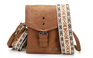 Camel Telefoon-schoudertasje Kansas - I'm Dutch