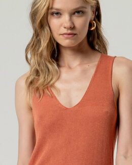 Top V-Neck Strappy SS26 - Tile - Surkana