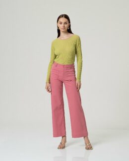Broek Wide Leg Pink SS26 - Surkana