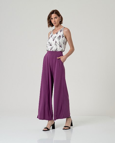 Broek Wide Leg SS26 - Purple - Surkana