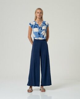 Broek Wide Leg SS26 - Navy Blue - Surkana