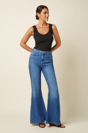 Broek Jimmy Bell Bottom Pants - Blue Tint - King Louie