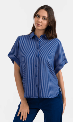 Blouse Jill LASU26194 - Blue - Lalamour