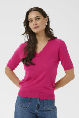 Trui KAlizza V-Neck - Beetroot Purple - Kaffe
