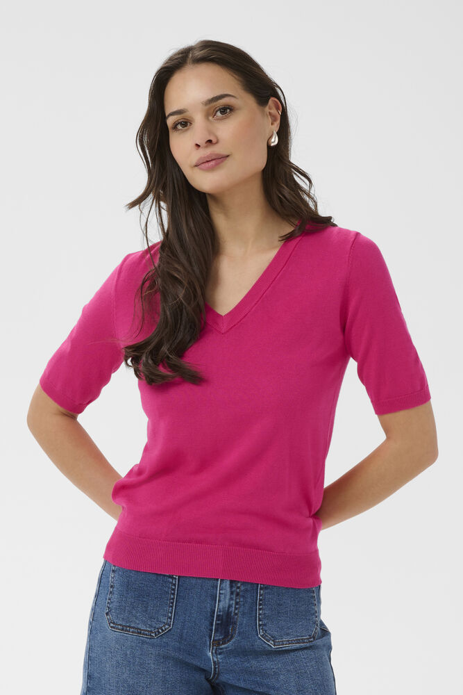 Trui KAlizza V-Neck - Beetroot Purple - Kaffe