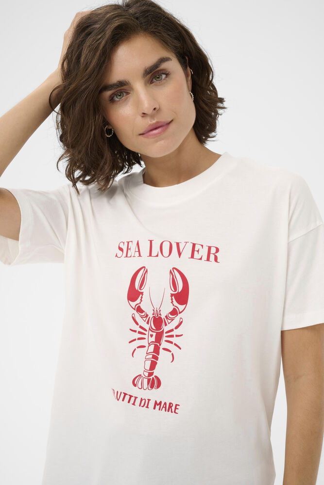 T-shirt KAannemette - Chalk - Kaffe