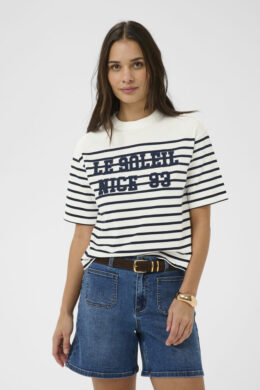 T-shirt KAnolia - Chalk/Midnight - Kaffe