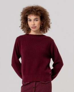 Sweater Boothals - Maroon - Surkana