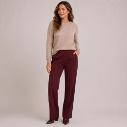Patrice Broek Travelstof - Burgundy - &Co Woman