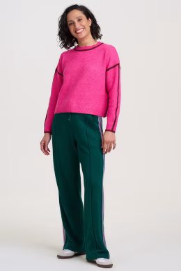 Broek Enya Joggers - Green, Pink Retro Stripe