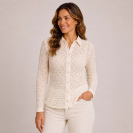 Blouse Tina Lace - Vanilla - &Co Woman