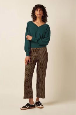 Top Mauve V Top Cocoon - Pine Green - King Louie