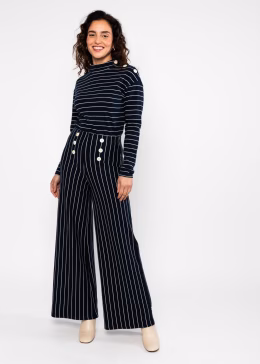 Broek Stereo Rainbow Sailorette - Blue Line Stripes - Blutsgeschwister
