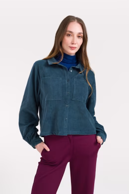 Overshirt Abby Rib Velour - Mediterranea - Lalamour