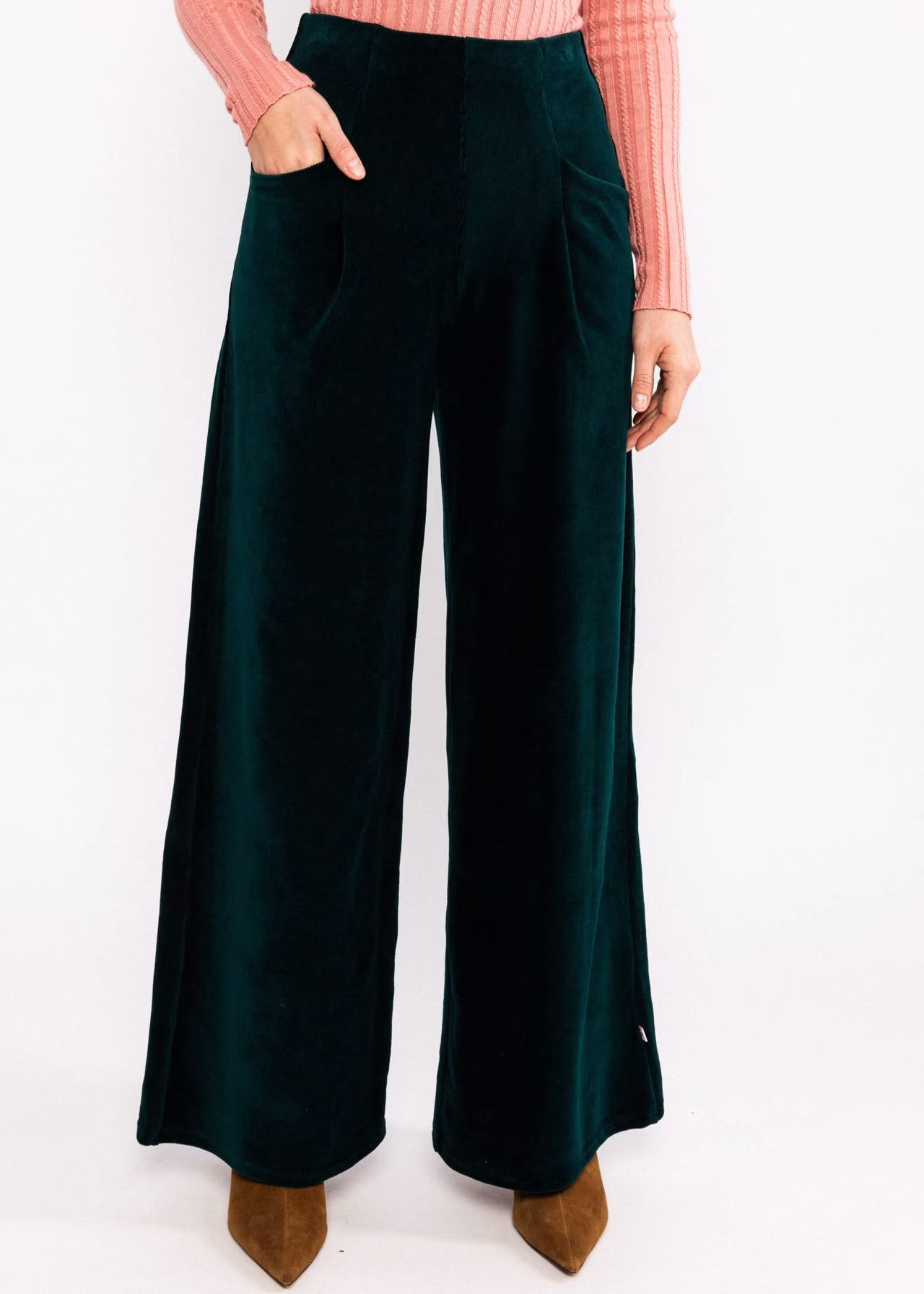 Broek Soft and Fitted High Waist - Art Nouveau Green - Blutsgeschwister