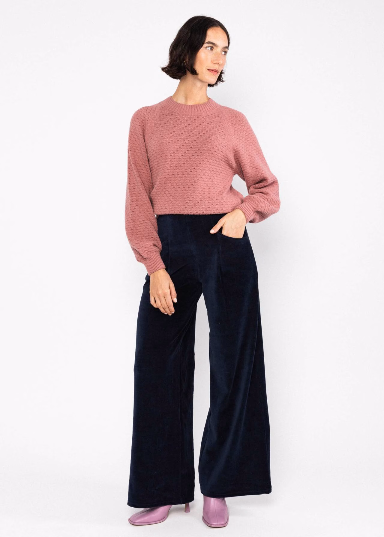 Broek Soft and Fitted High Waist - Fun Fair Blue- Blutsgeschwister